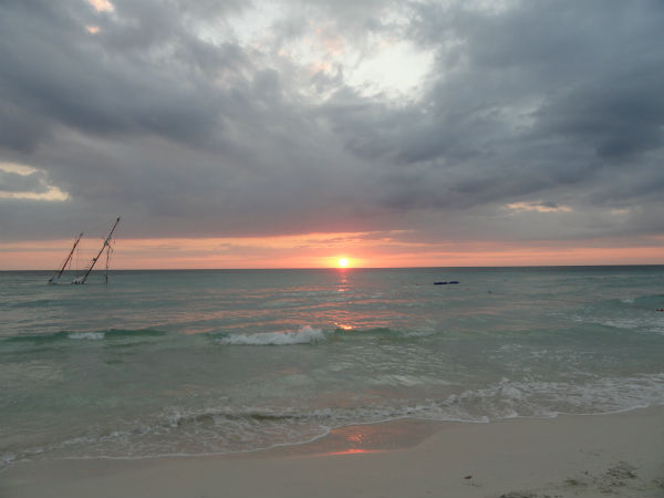 jamaica beach sunset