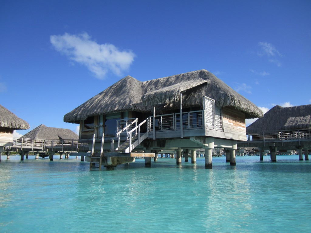 over water bungalow bora bora