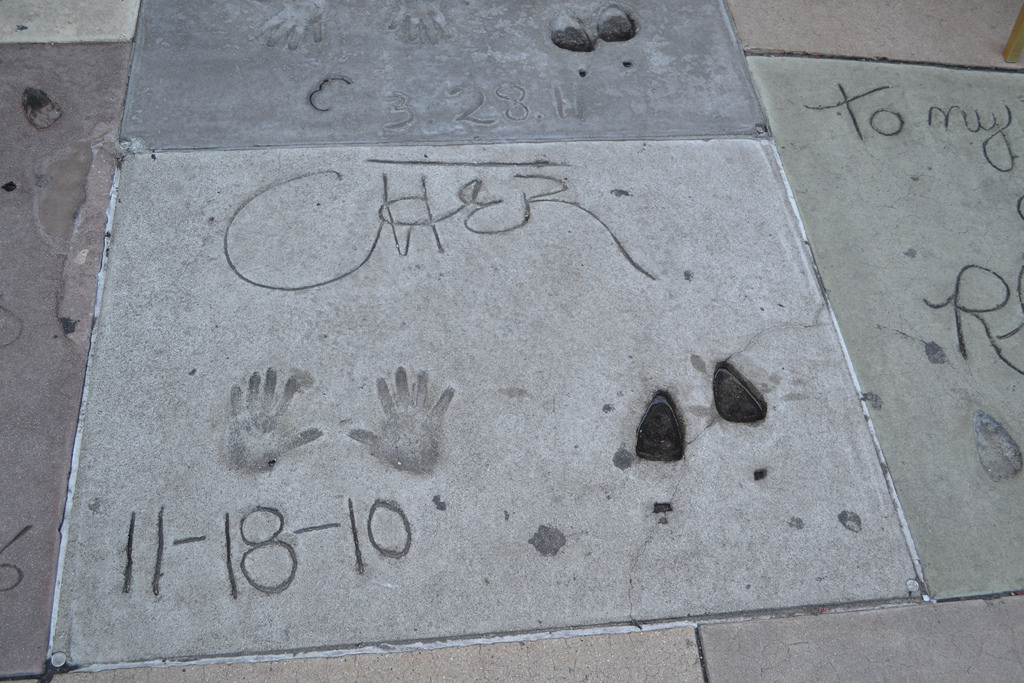 cher handprints hollywood