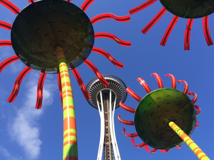 chihuly garden and glass space needle view