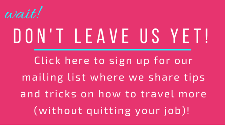 Have a full time job and want to travel more?! Learn how by signing up to the newsletter here >> http://apassionandapassport.us12.list-manage1.com/subscribe?u=e5a8632a6db65016413d0503d&id=1899fbe476