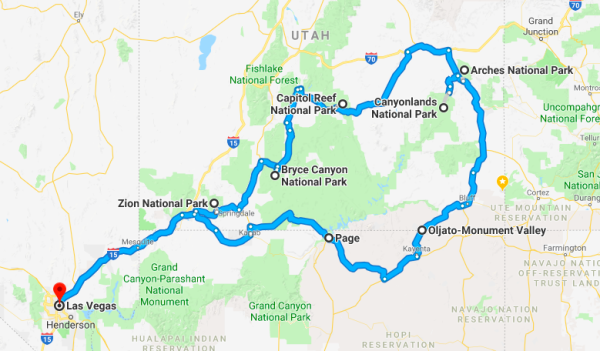 Utah National Parks Maps
