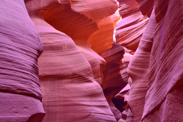 dolní Antelope Canyon Stránka Arizona