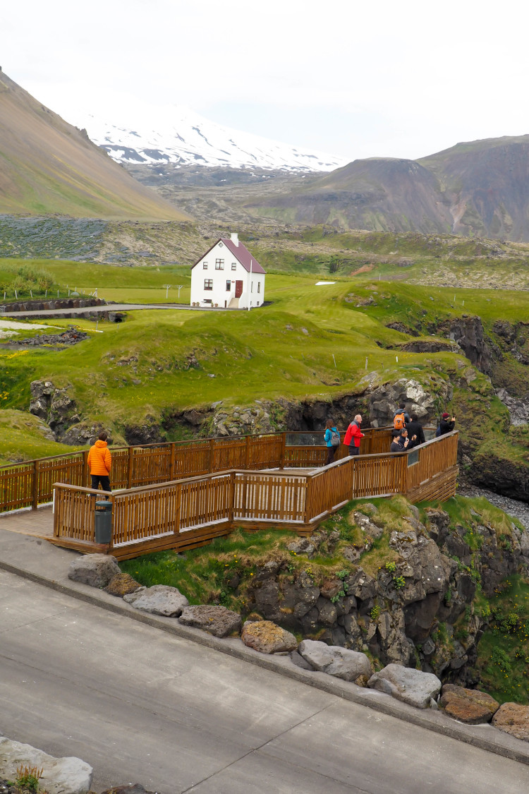 Stops on the Snaefellsness Peninsula Iceland: Arnarstapi Fishing Village