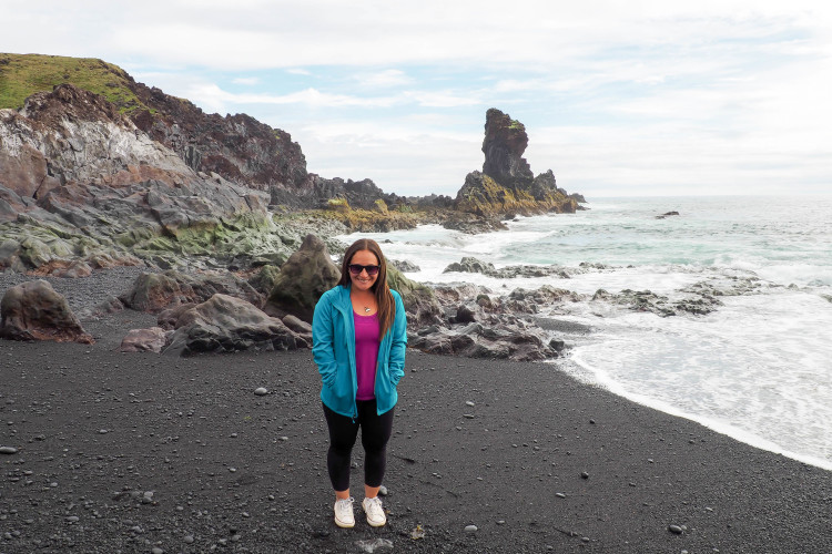 Stops on the Snaefellsness Peninsula Iceland: Djúpalónssandur Black Pebbled Beach