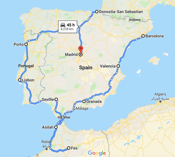 two week travel itinerary spain