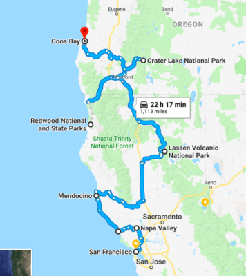 San Francisco to Seattle Road Trip Itinerary: COMPLETE road trip with all stops, where to stay, and top things to do from San Francisco to Seattle (national parks, stunning lakes, best wine, etc)!