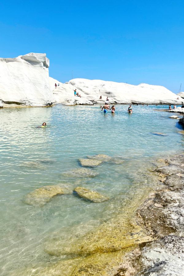 Sarakiniko Beach in Milos, the most unique beach in all of Greece