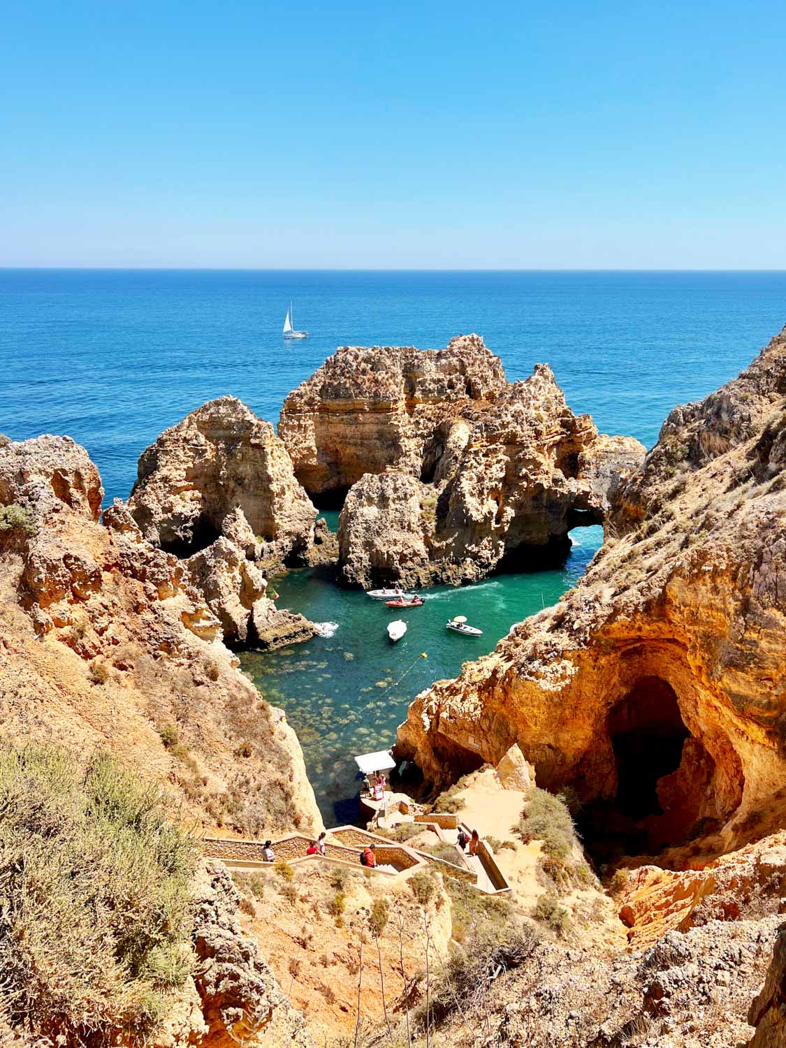 Large detailed tourist map of Algarve, Algarve