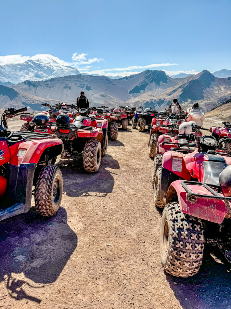 rainbow mountain peru ATV